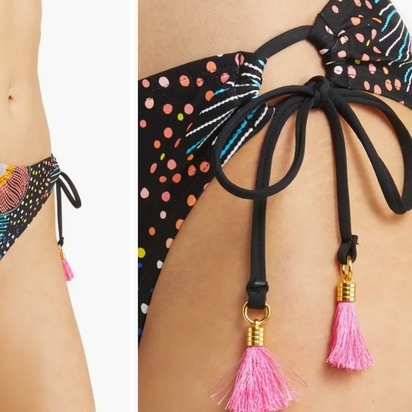 *NWT* La Blanca Sunlit Soiree Adjustable Loop Hipster Bikini Bottom Size 6 - Picture 4 of 10